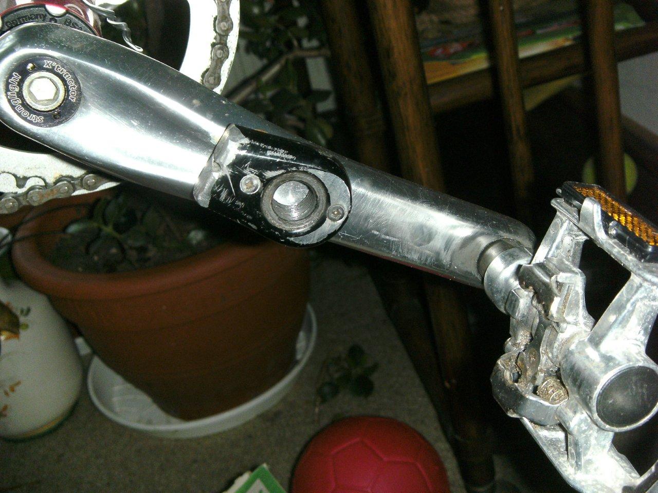 Umbau Kurbel für zwei Pedalpositionen