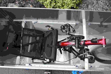 Das vordere Teil vom Pino in einer Kiste 1,25x0,6x0,8m