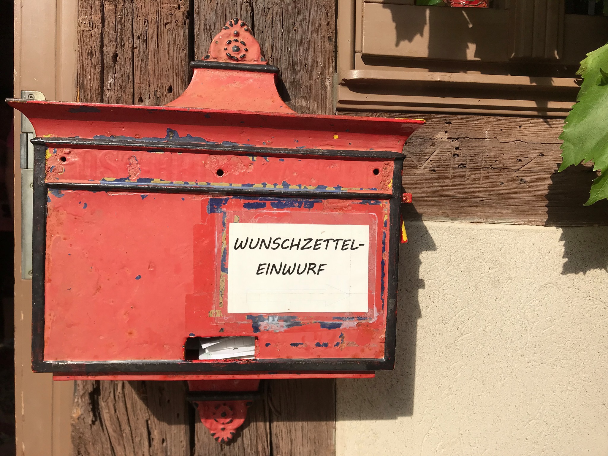 Natürlich haben wir auch Wunschzettel eingeworfen :)