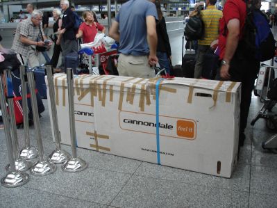 Kurz vor dem Einchecken am Flughafen Frankfurt!