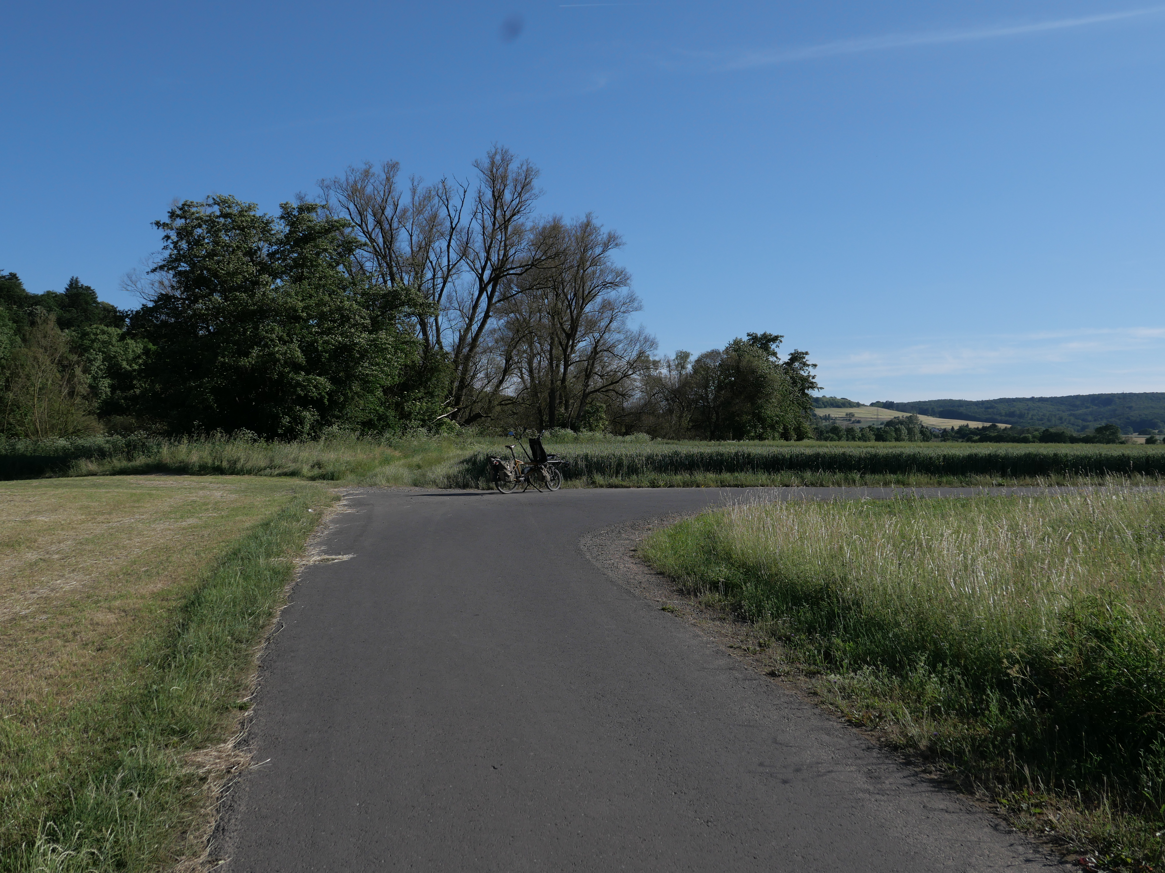 auf dem Weg von Marburg nach Gießen