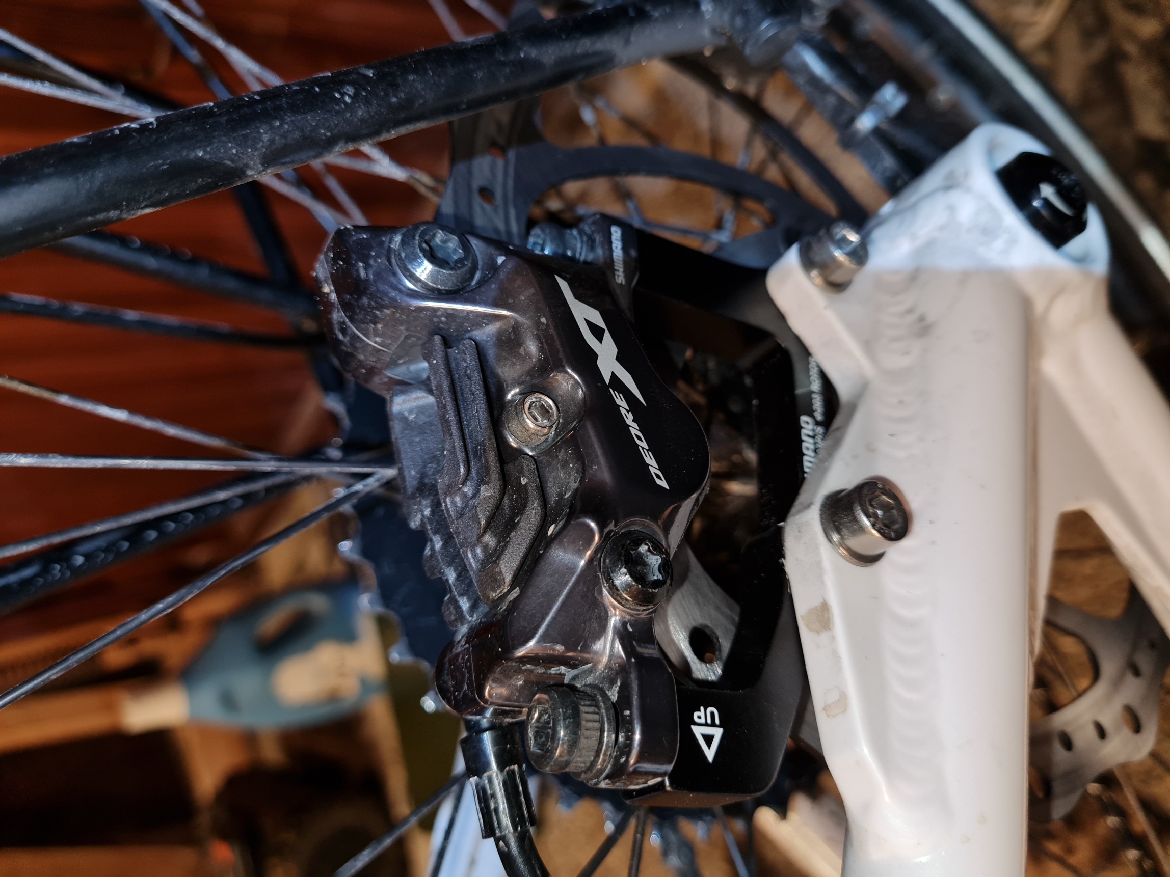 Neue 203mm Bremsscheibe und neuer Adapter