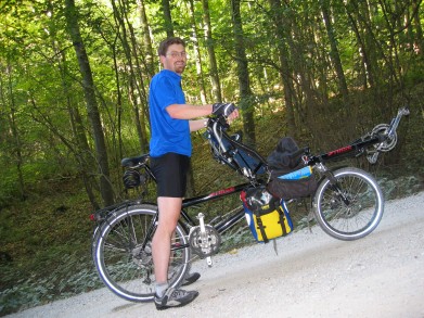 25% Steigung auf Feinschotter...