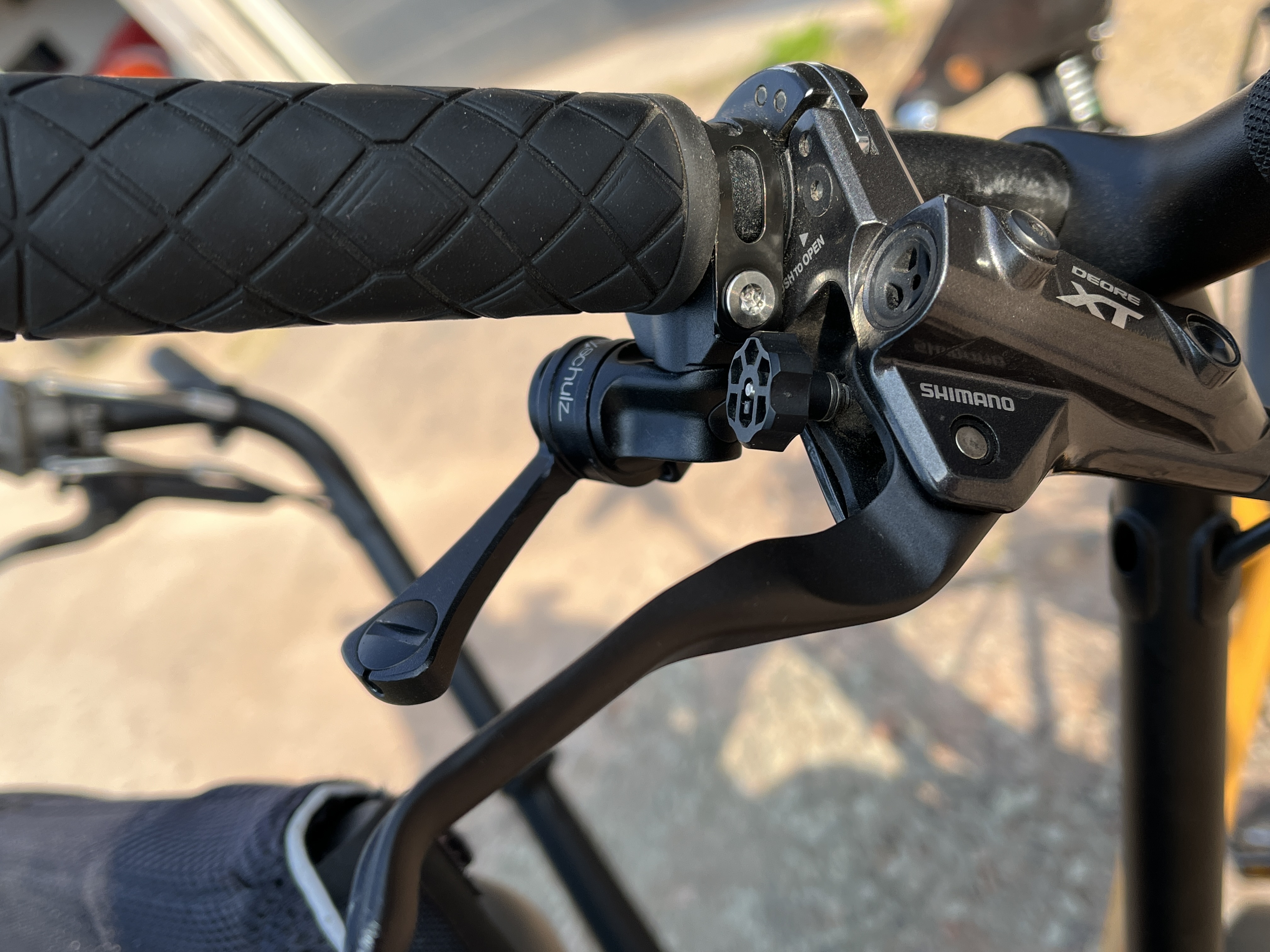 Auslösehebel (von der Seite betrachtet)