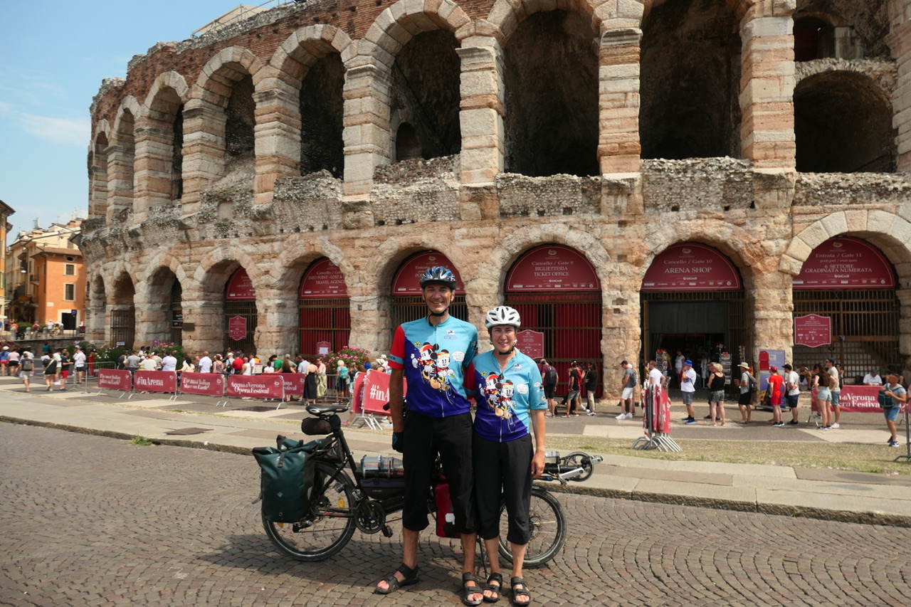 Ankunft am Ziel in Verona