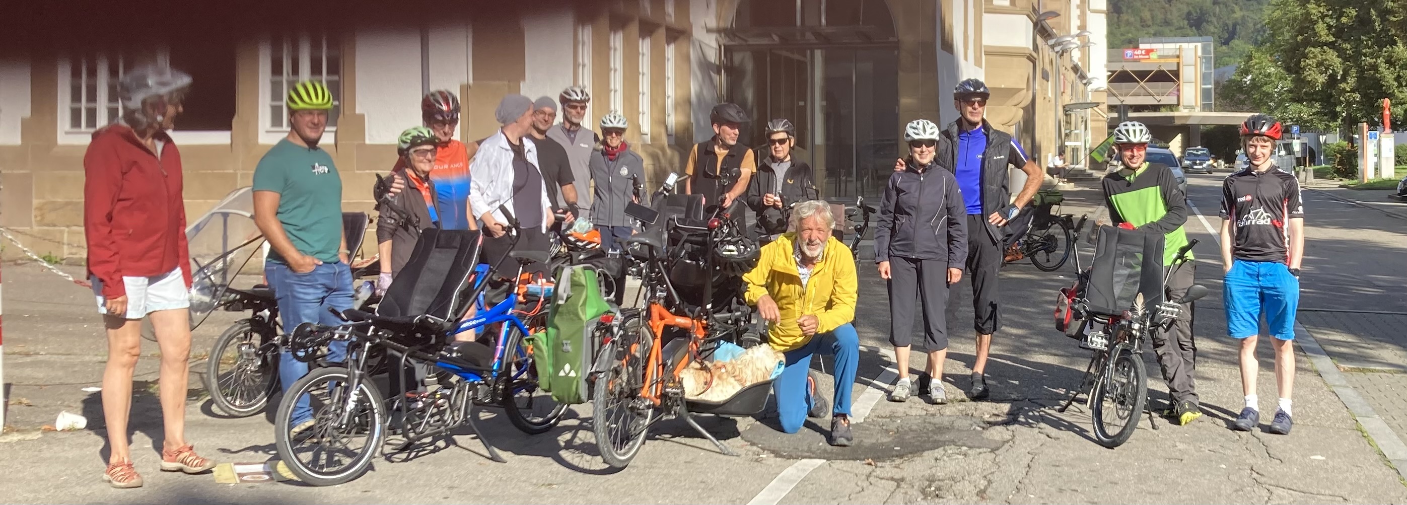 Start am Plochinger Bahnhof