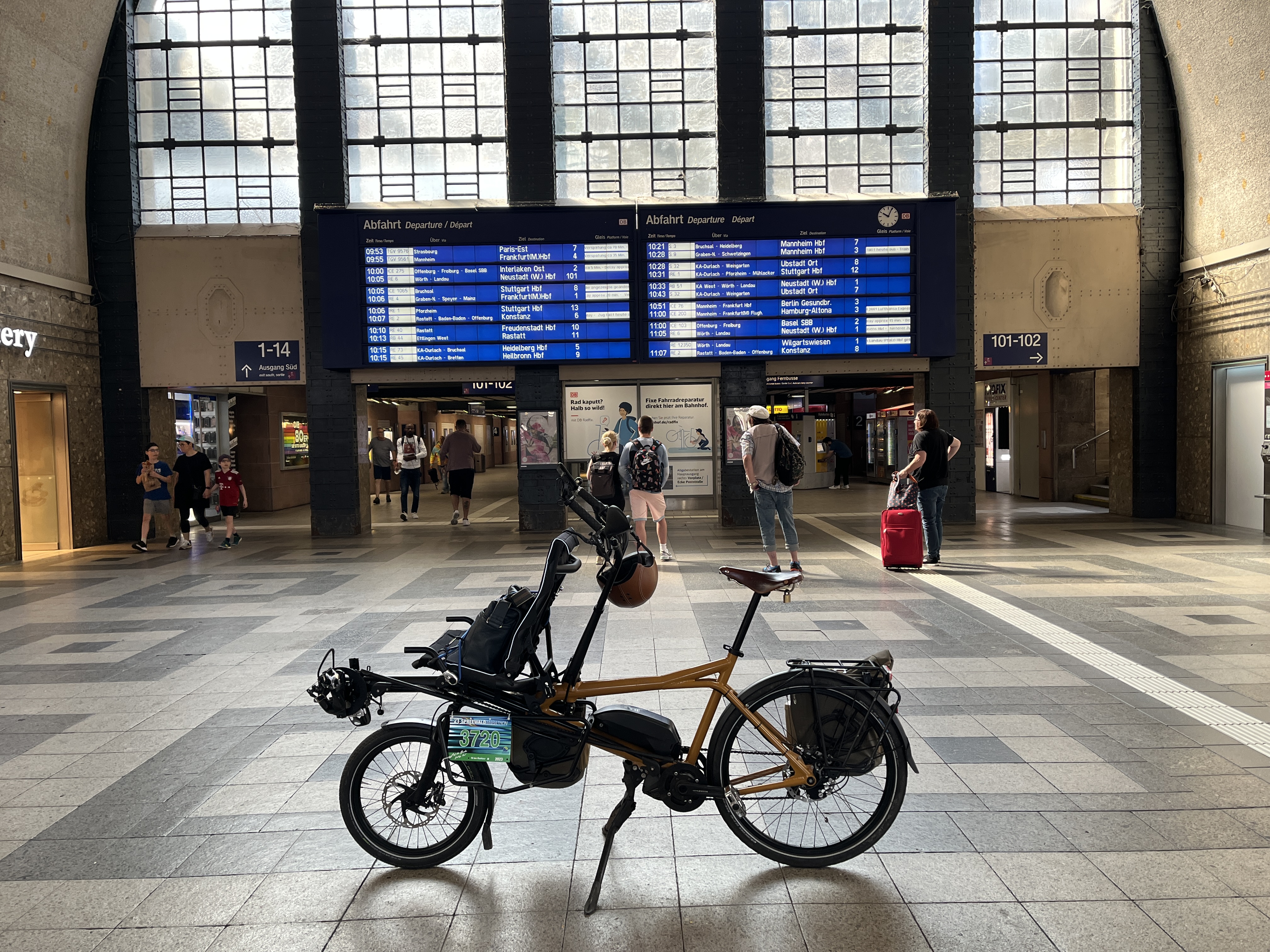 Vor dem Start einer Tour durchs Rheintal