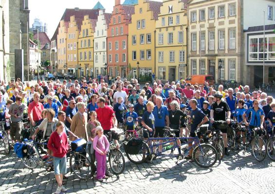 Auf dem Osnarbrücker Marktplatz