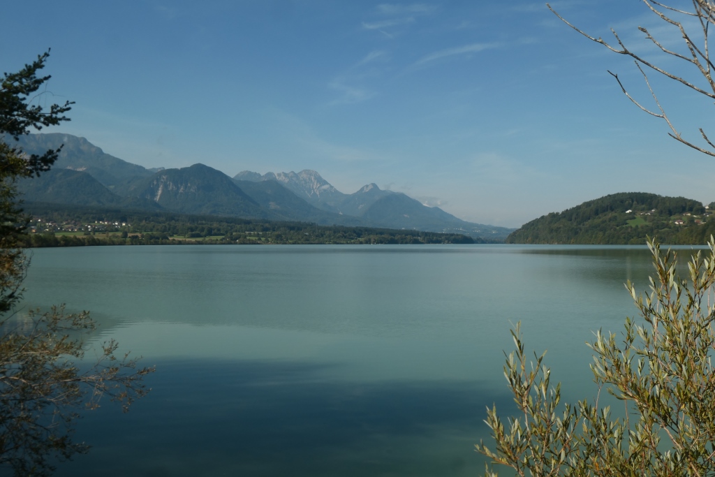Seenlandschaft der aufgestauten Drau