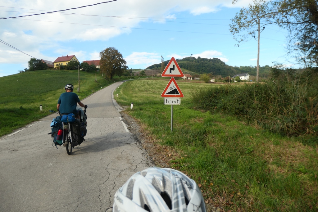 Schlußanstieg im steirischen Weinviertel