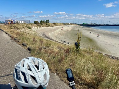 Radwege direkt am Meer
