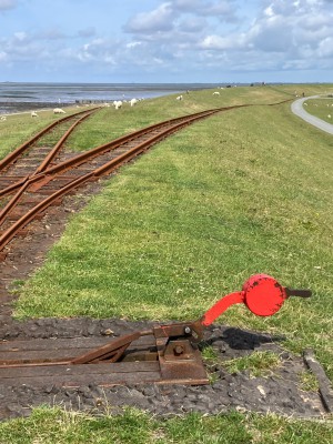 Abzweig Lorenbahn nach Nordstrandischmoor