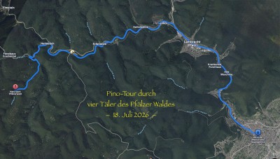 der Weg durch vier Täler im Pfälzerwald